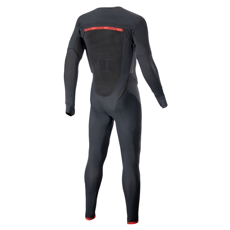 Alpinestars TECH-AIR®10 gaisa spilvena vestes ar garām kājām ārējais slānis melns-arkans-pelēks