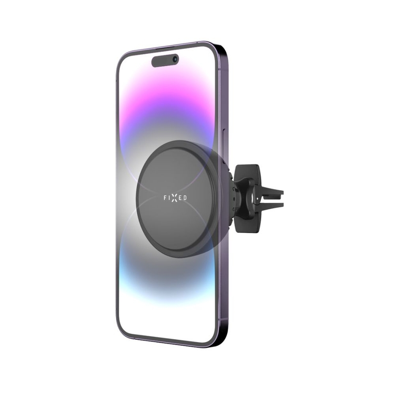 FIXED MagCool bezvadu uzlādes turētājs ar aktīvu dzesēšanu un MagSafe stiprinājumu melns 15W
