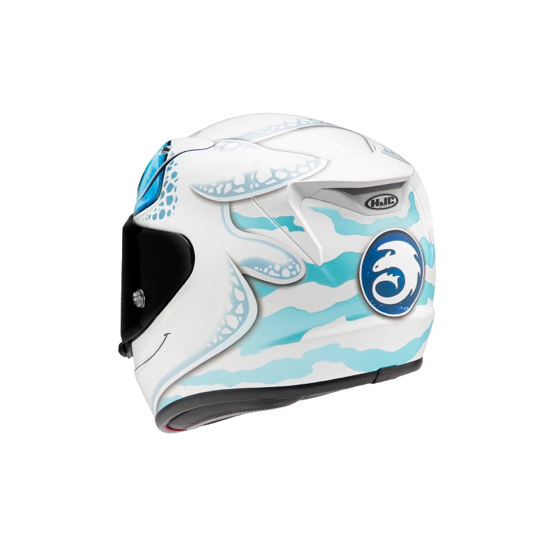 Integrālā ķivere HJC RPHA 12 Light Fury Universal balta-zilā krāsā izpārdošana