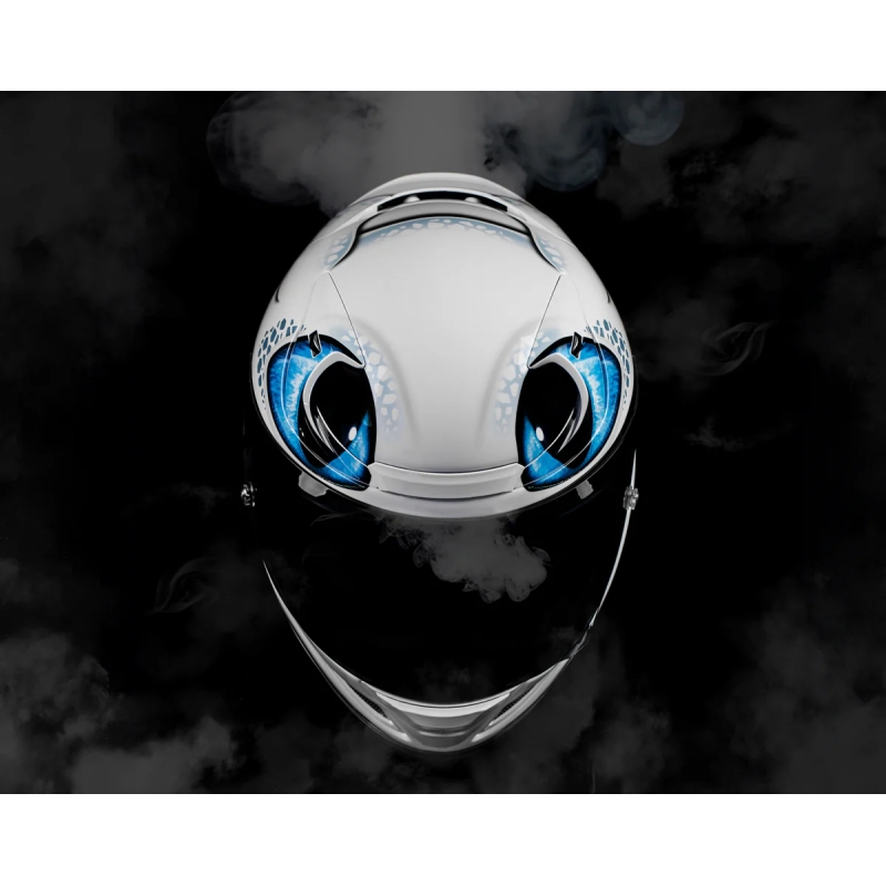 Integrālā ķivere HJC RPHA 12 Light Fury Universal balta-zilā krāsā izpārdošana