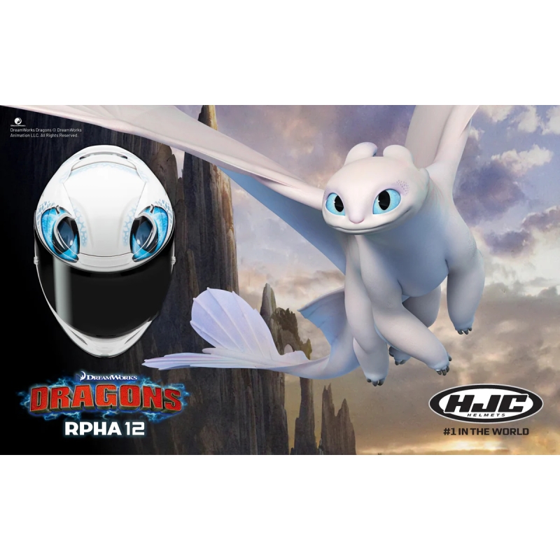 Integrālā ķivere HJC RPHA 12 Light Fury Universal balta-zilā krāsā izpārdošana