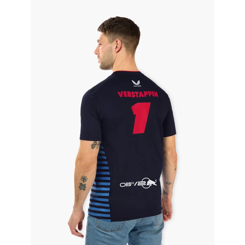 T-krekls Red Bull Racing F1 Max Verstappen tumši zils