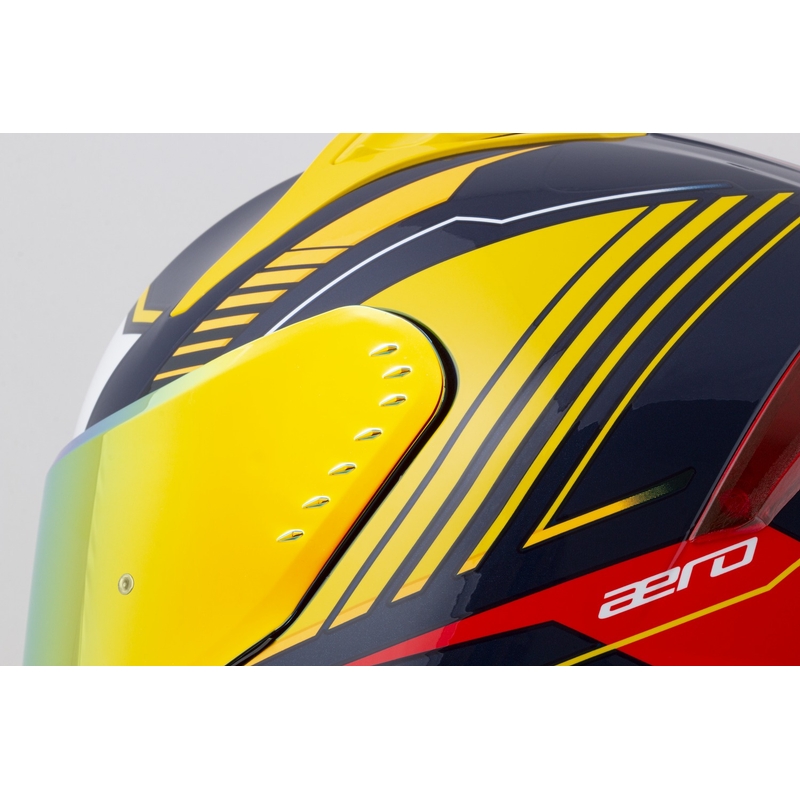 Cassida Aero Drome integrālā motociklu ķivere zili-fluo dzeltena-oranža-arkanā-siltā-zilā-balta