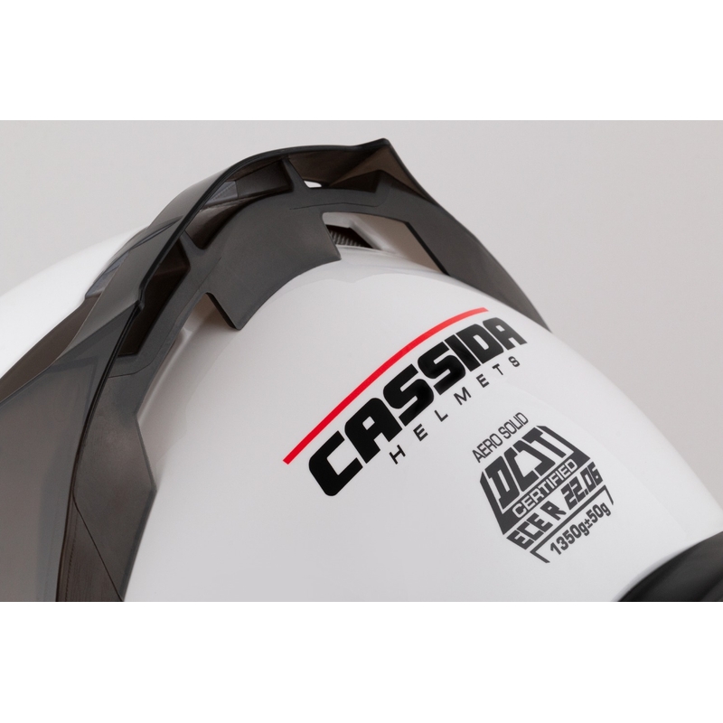 Cassida Aero integrāla motocikla ķivere matēta balta-melna