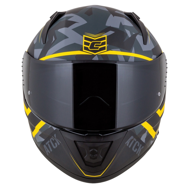Integrālā moto ķivere Cassida Aero camo pelēk-melnā-fluo dzeltena