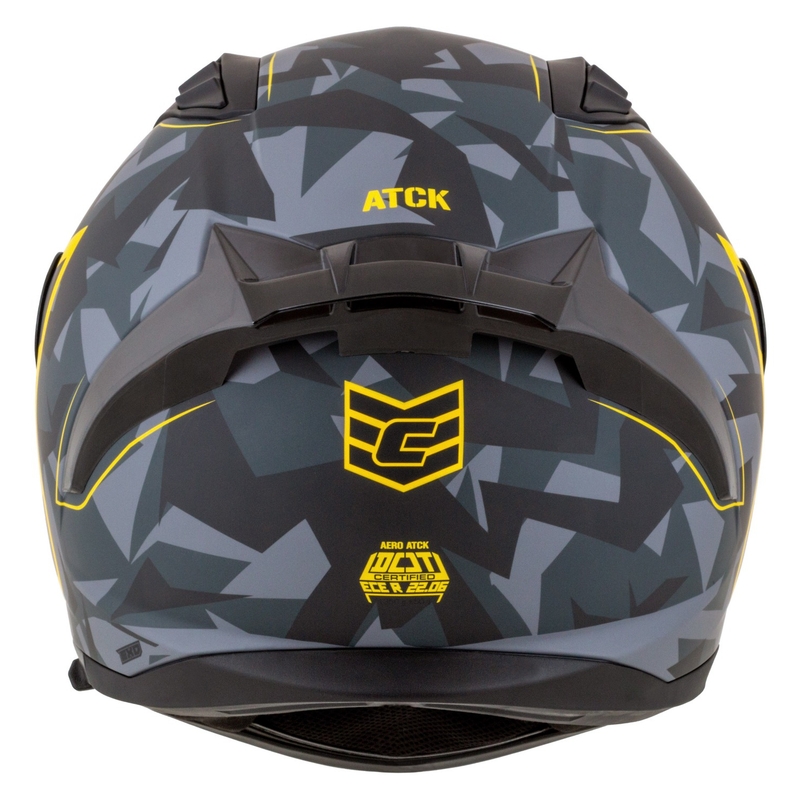 Integrālā moto ķivere Cassida Aero camo pelēk-melnā-fluo dzeltena