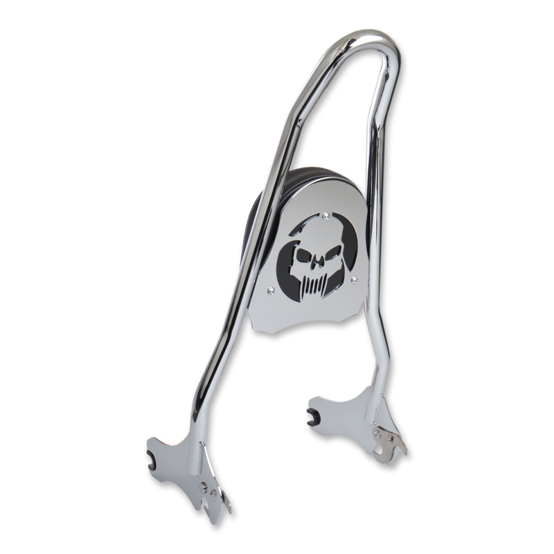 Pasažiera ierobežotājsistēma 2018. gada un jaunākiem Harley Sport Glide un Low Rider hromēta ar spilvenu