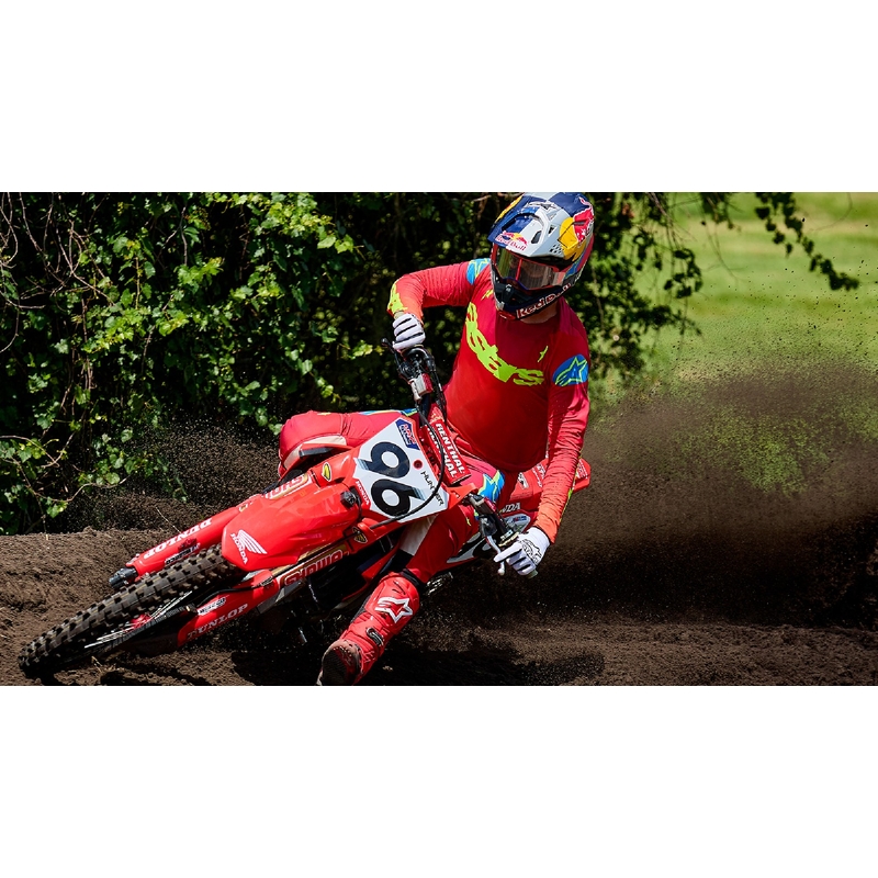 Alpinestars Supertech Stream motokrosa aizsargbrilles pelēkas-daudzkrāsainas ar sudraba spoguļstikla lēcām
