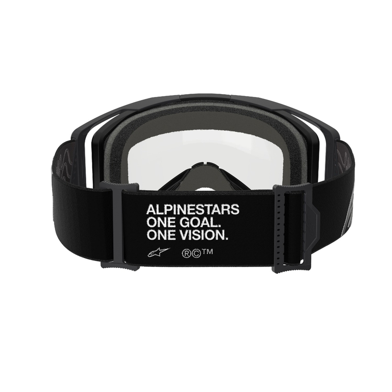 Alpinestars Vision 8 Corp motokrosa brilles melnas ar dubulto pret miglošanos caurspīdīgu lēcu