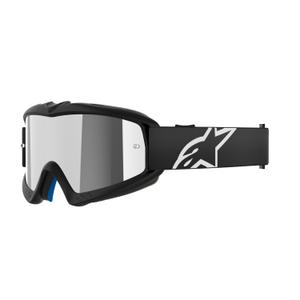 Alpinestars Vision Vision Youth Corp bērnu motokrosa brilles melnas ar spoguļstikla sudraba lēcām