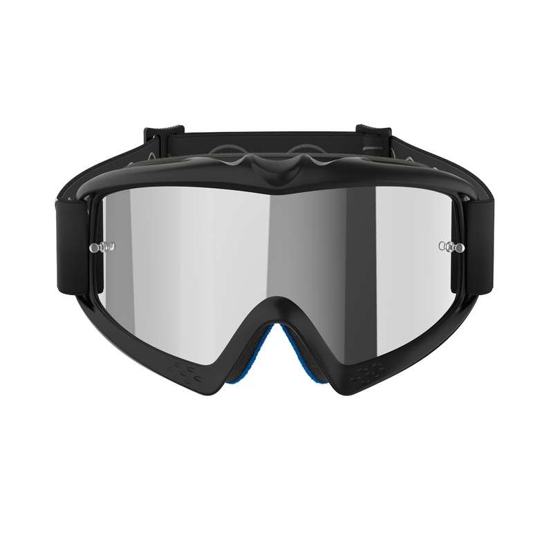 Alpinestars Vision Vision Youth Corp bērnu motokrosa brilles melnas ar spoguļstikla sudraba lēcām