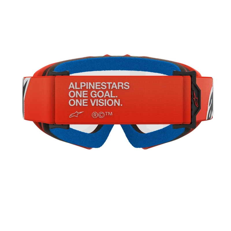 Alpinestars Vision Vision Youth Corp bērnu motokrosa brilles oranžas ar caurspīdīgām lēcām