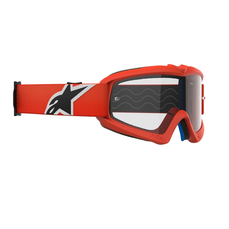 Alpinestars Vision Vision Youth Corp bērnu motokrosa brilles oranžas ar caurspīdīgām lēcām