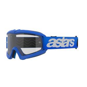 Alpinestars Vision Youth Blaze zilas bērnu motokrosa brilles ar caurspīdīgu lēcu