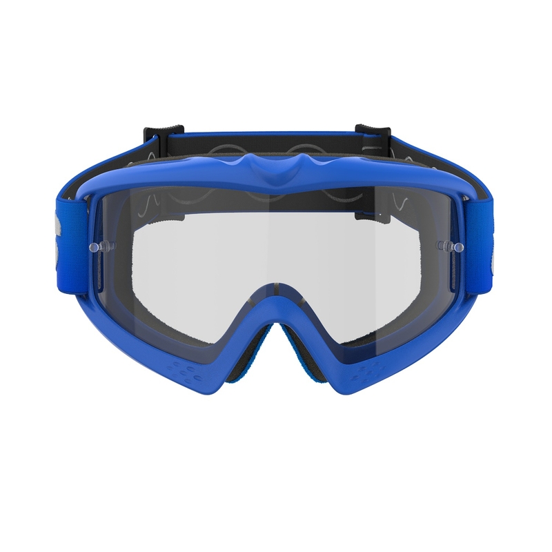 Alpinestars Vision Youth Blaze zilas bērnu motokrosa brilles ar caurspīdīgu lēcu