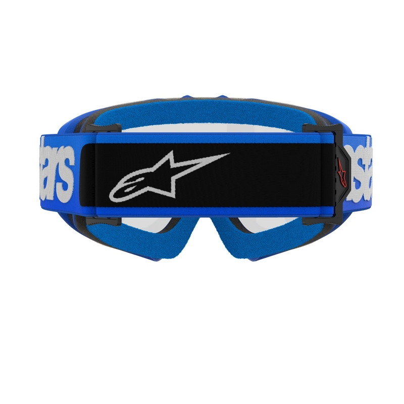 Alpinestars Vision Youth Blaze zilas bērnu motokrosa brilles ar caurspīdīgu lēcu