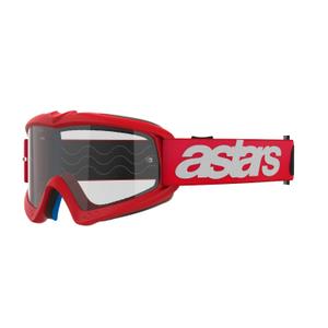 Alpinestars Vision Youth Blaze sarkanas bērnu motokrosa brilles ar caurspīdīgu lēcu