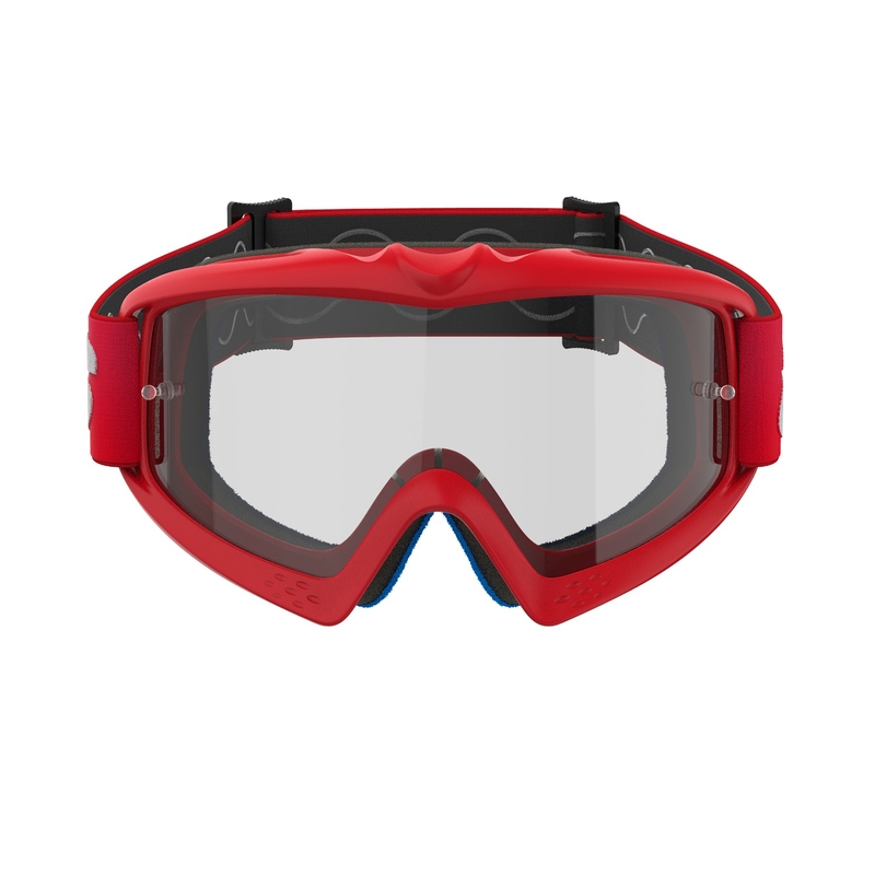 Alpinestars Vision Youth Blaze sarkanas bērnu motokrosa brilles ar caurspīdīgu lēcu