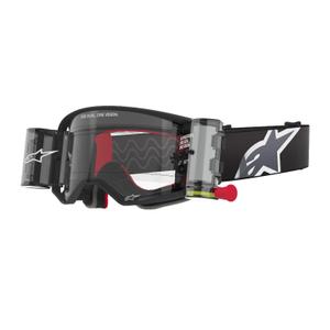 Alpinestars Supertech Corp ROLL-OFF Wide Vision motokrosa brilles melnas un pelēkas ar caurspīdīgu lēcu
