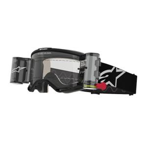 Alpinestars Vision 5 Corp ROLL-OFF Wide Vision motokrosa brilles melnas ar caurspīdīgu lēcu