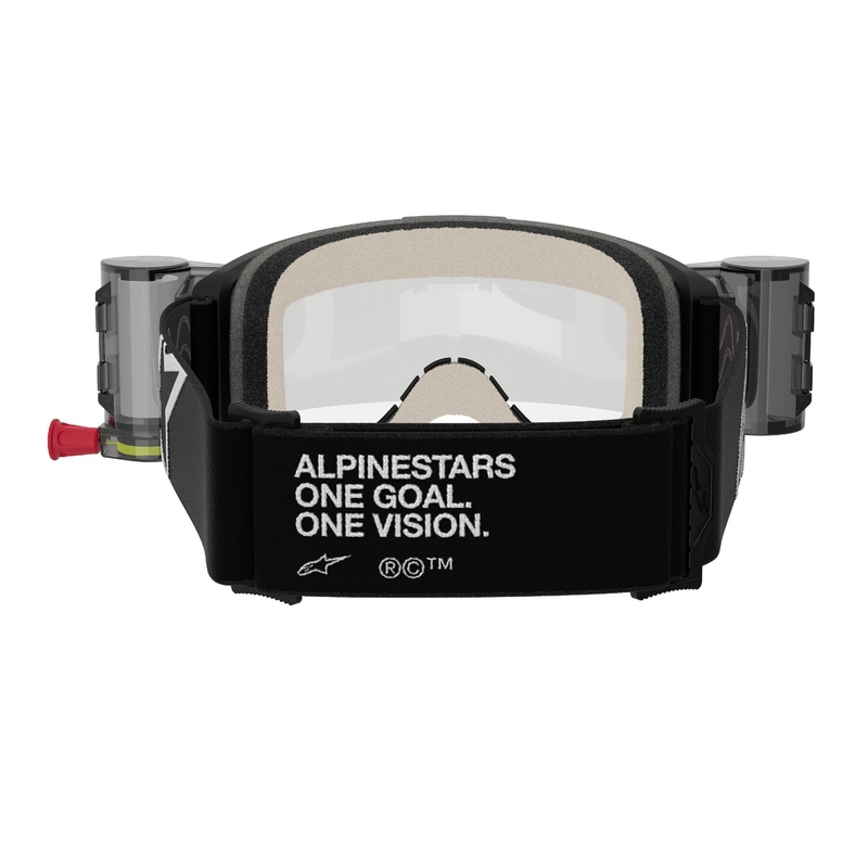 Alpinestars Vision 5 Corp ROLL-OFF Wide Vision motokrosa brilles melnas ar caurspīdīgu lēcu