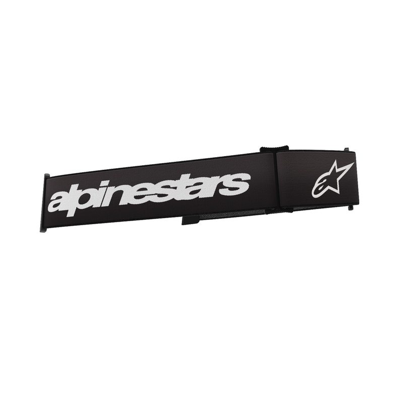 Alpinestars Supertech/Vision 8 melnā un baltā briļļu siksniņa