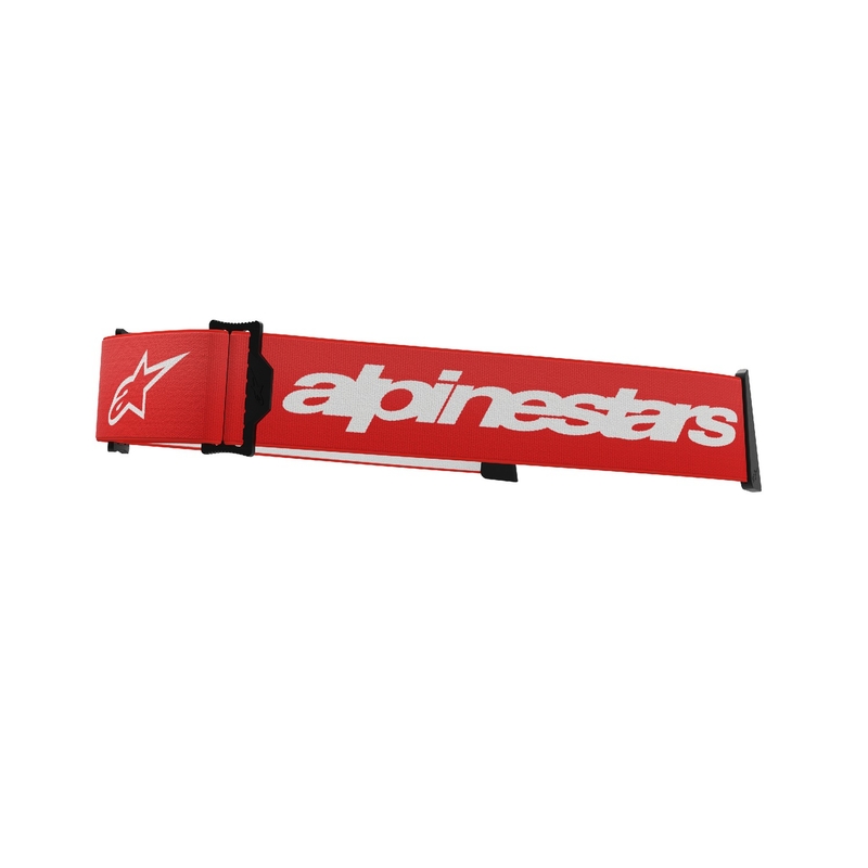 Alpinestars Supertech/Vision 8 aizsargbriļļu siksniņa sarkanbaltsarkana un balta