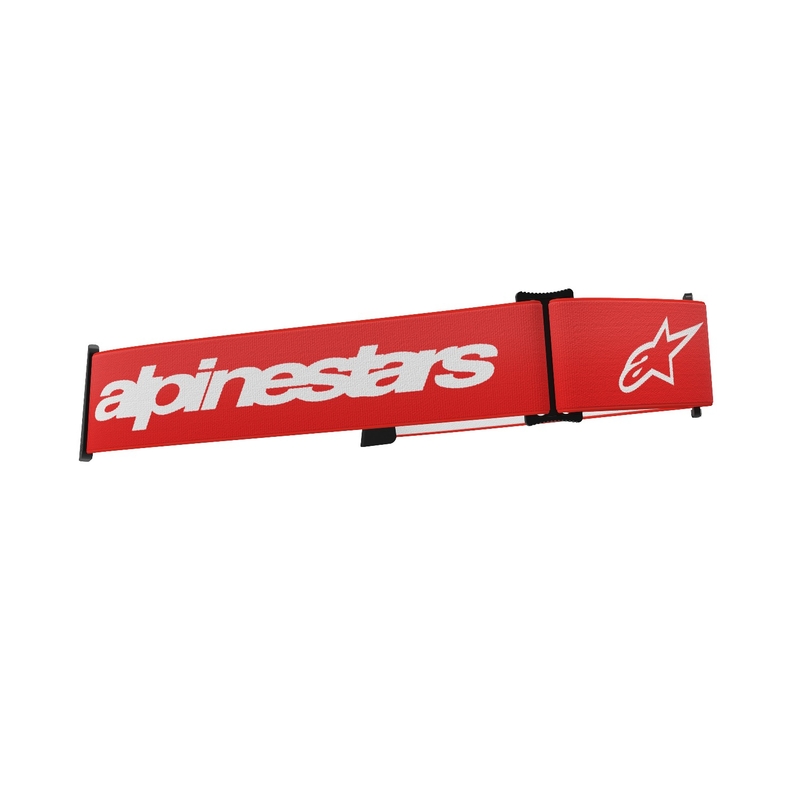 Alpinestars Supertech/Vision 8 aizsargbriļļu siksniņa sarkanbaltsarkana un balta