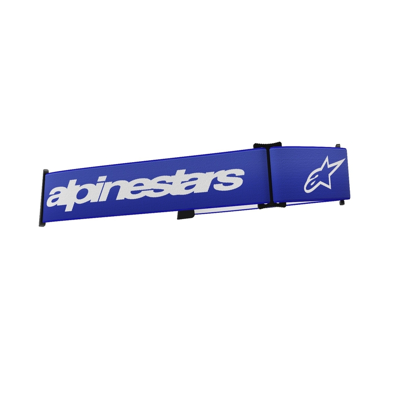 Alpinestars Supertech/Vision 8 zilā/baltā briļļu siksna