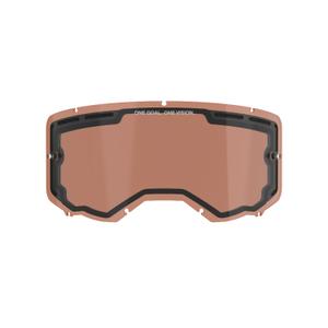 Plexiglas priekš Alpinestars Vision 8/5/3 double antifog orange brown afterburn