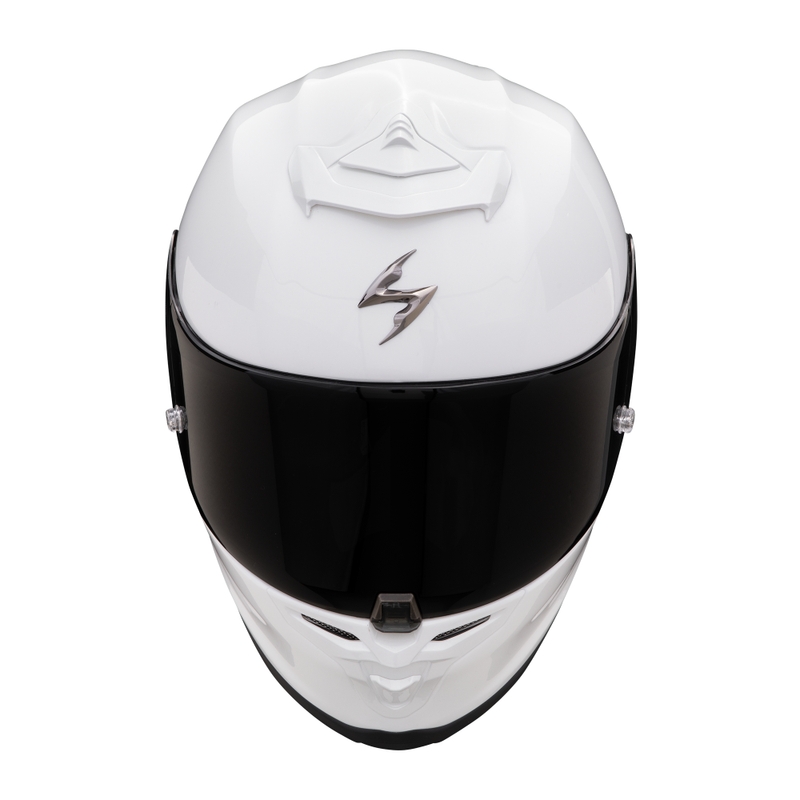 Integrēta moto ķivere Scorpion EXO-R1 EVO AIR FIM Racing #1 Solid Pearl White