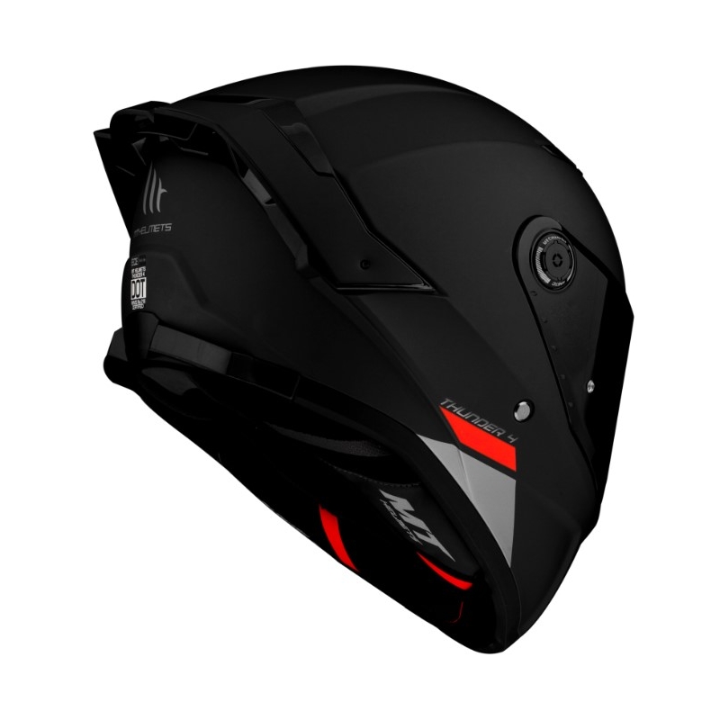 Pilna izmēra motocikla ķivere MT FF118SV Thunder 4 SV melna matēta - II. kvalitāte