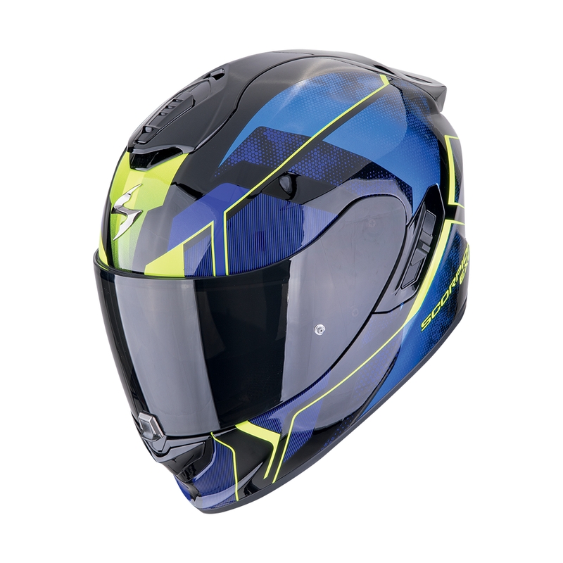 Integrālā moto ķivere Scorpion EXO-1400 EVO II AIR INTENSIO melns-zils izpārdošana