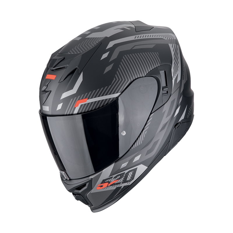 Integrēta moto ķivere Scorpion EXO-520 EVO AIR RANKA matēta melna-sudraba-arkana izpārdošana