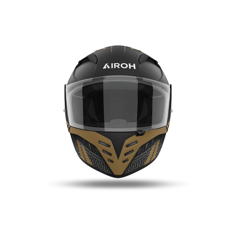 Integrēta motocikla ķivere Airoh CONNOR Zeus matēta melna-zelta