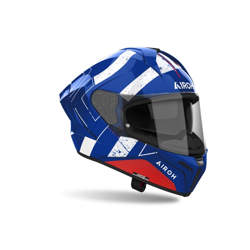 Integrēta motocikla ķivere Airoh MATRYX Scope zili-arkana