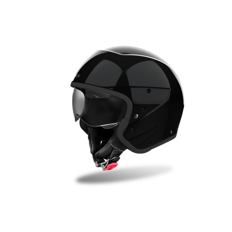 Modulārā motocikla ķivere Airoh J110 Krāsa Gloss Black