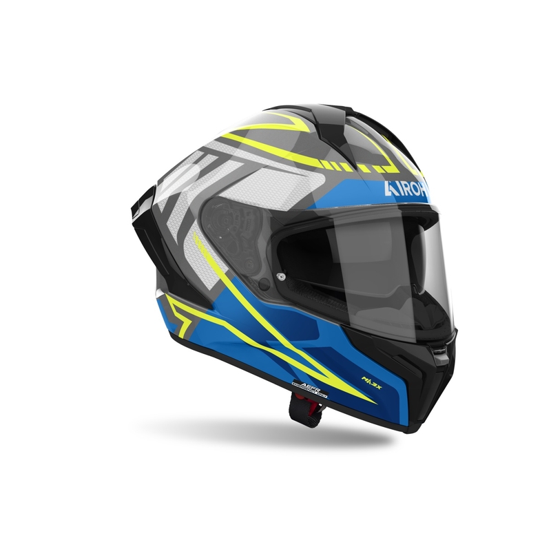 Integrēta motocikla ķivere Airoh MATRYX Rider spīdīgi zila