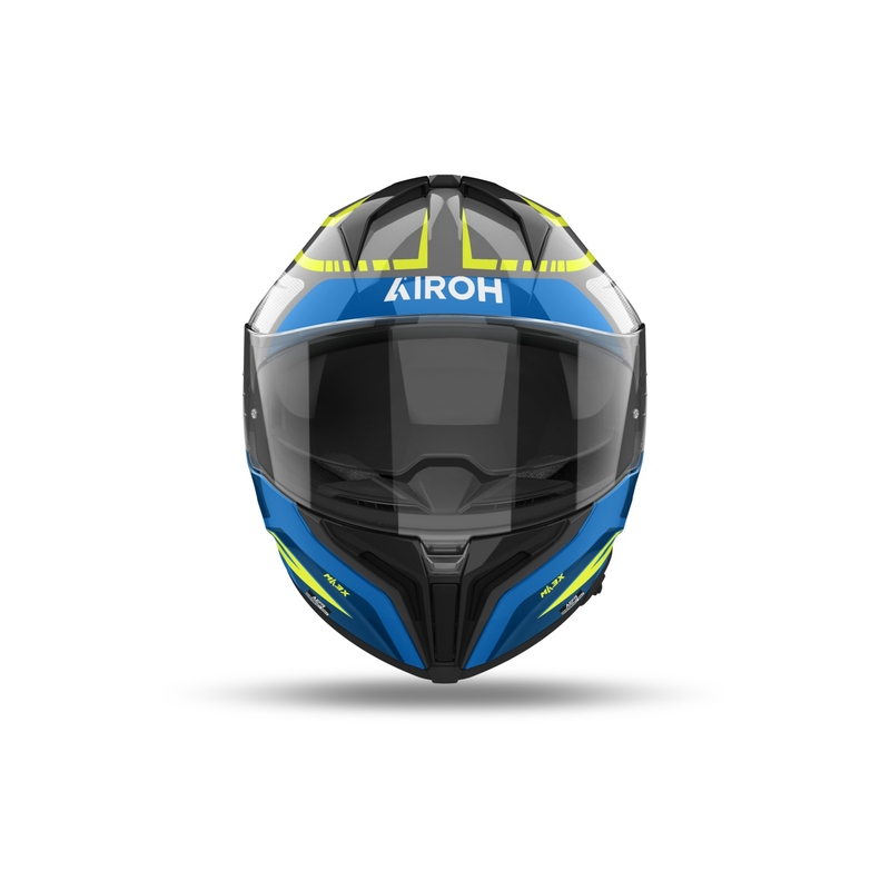 Integrēta motocikla ķivere Airoh MATRYX Rider spīdīgi zila