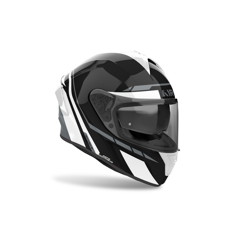 Integrēta motociklu ķivere Airoh SPARK 2 Spinner spīdīgi balta