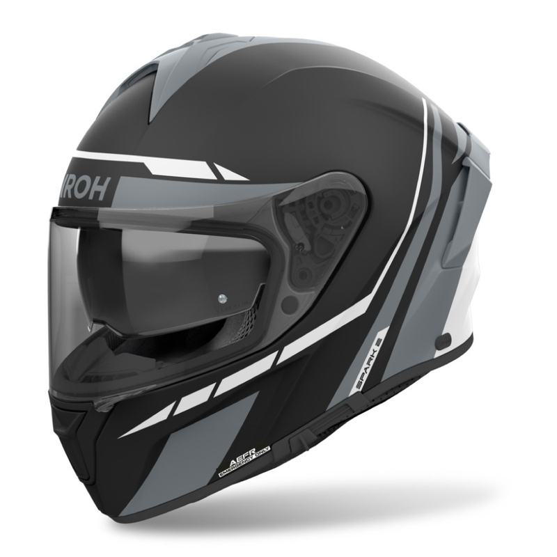 Integrēta motociklu ķivere Airoh SPARK 2 Spinner matēti pelēka