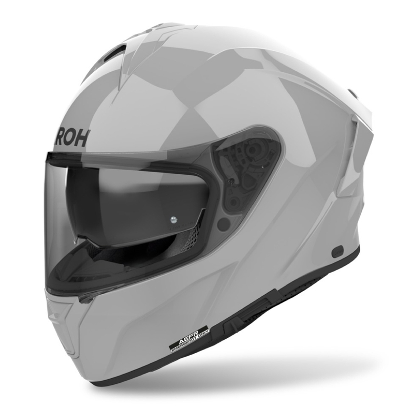 Integrālā motociklu ķivere Airoh SPARK 2 Spīdīgi pelēka krāsa