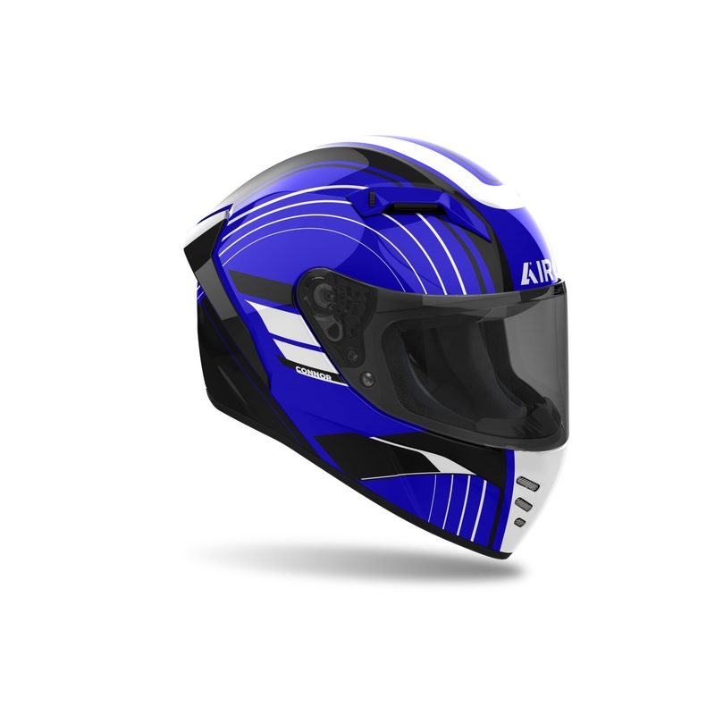 Integrēta motocikla ķivere Airoh CONNOR Achieve spīdīgi zila