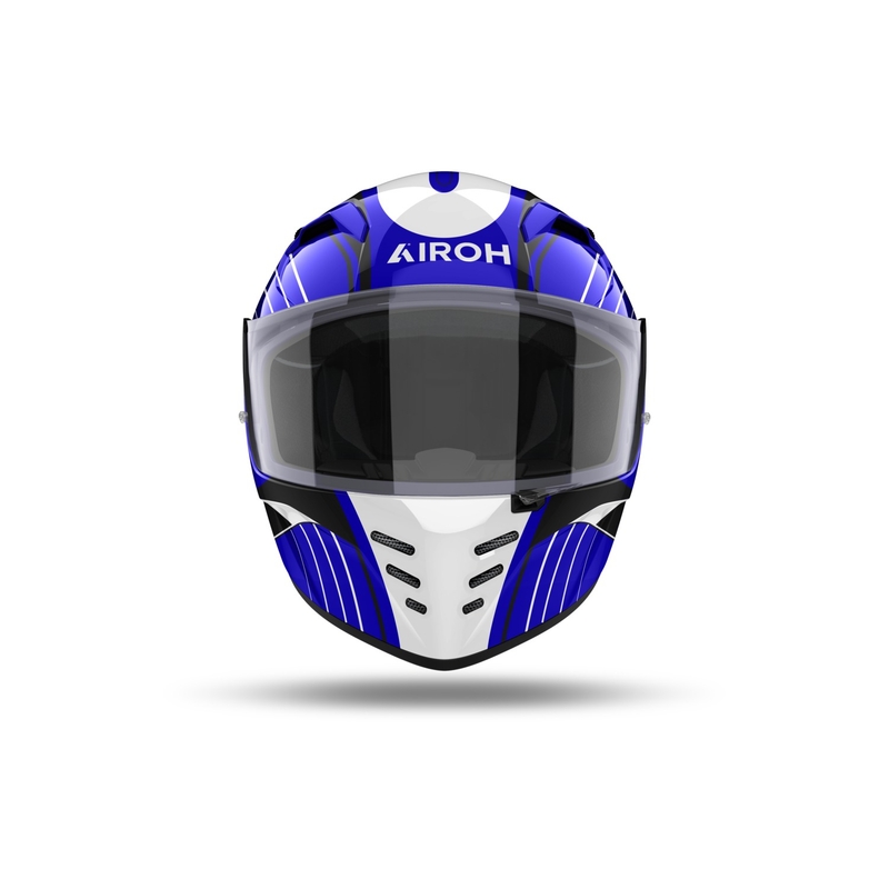Integrēta motocikla ķivere Airoh CONNOR Achieve spīdīgi zila