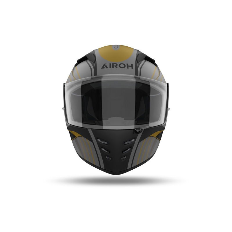 Integrēta motociklu ķivere Airoh CONNOR Achieve matēta zelta krāsā