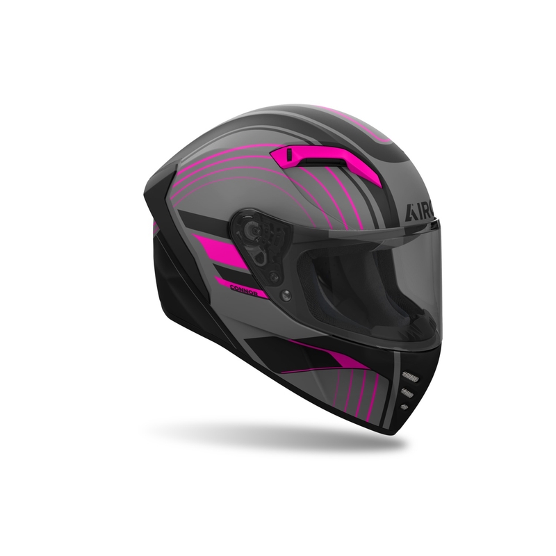 Integrēta motociklu ķivere Airoh CONNOR Achieve matēta rozā krāsā