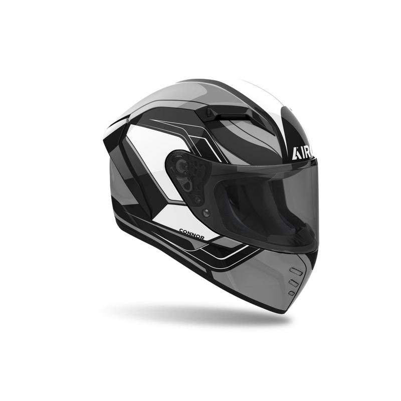 Integrēta motocikla ķivere Airoh CONNOR Dunk spīdīgi melna