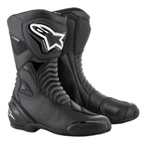 Alpinestars SMX-S Ūdensnecaurlaidīgi melni motociklu zābaki