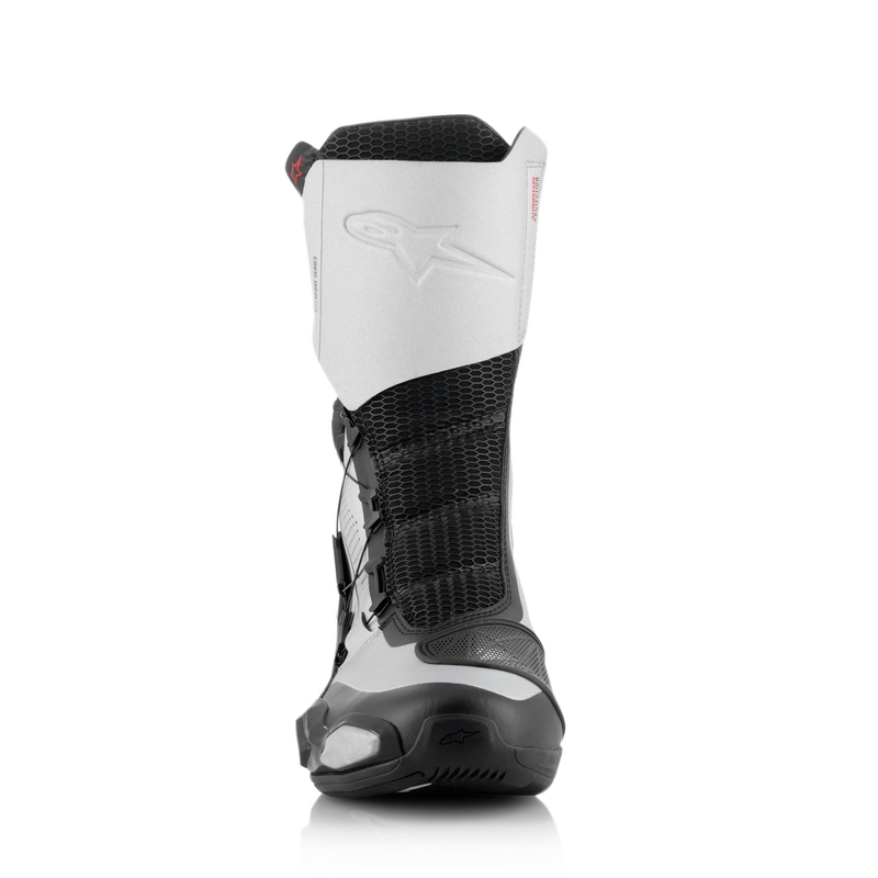 Alpinestars SP-X BOA motocikla zābaki melni un sudraba krāsā