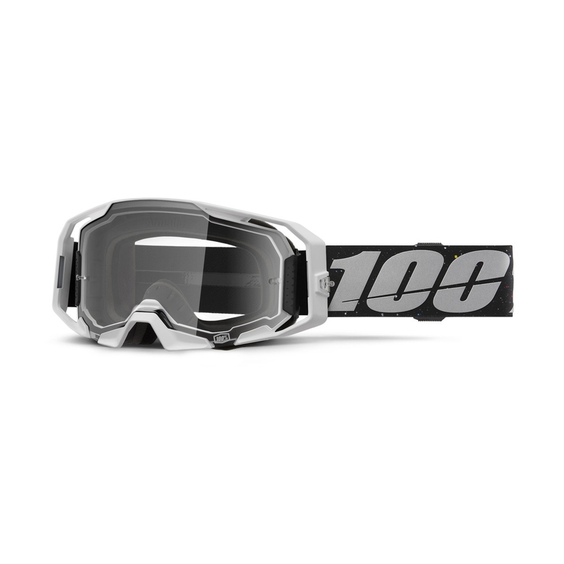 Motokrosa brilles 100% ARmatic Rapidracer ar caurspīdīgu pleksi